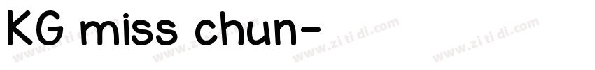 KG miss chun字体转换